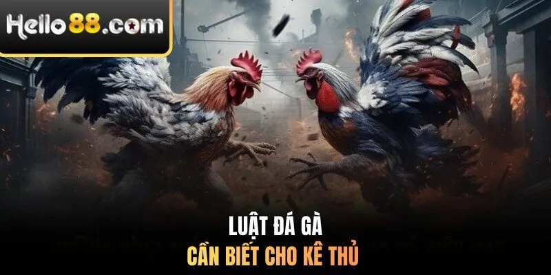 Luật đá gà cần biết cho kê thủ